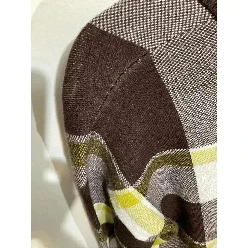 Tahari Plaid Turtleneck Sweater for Women Size Small - Picture 6 of 10